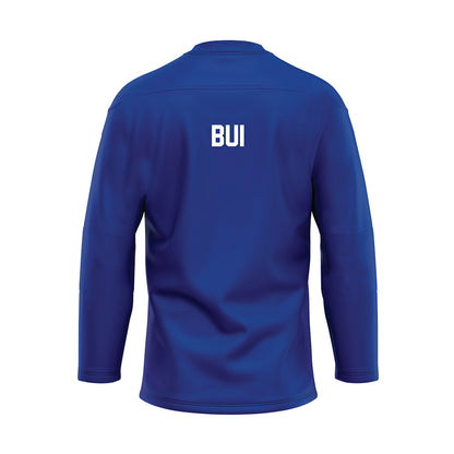 Florida - NCAA Women's Gymnastics : Ly Bui - Blue Hockey Jersey-1