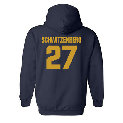Notre Dame - NCAA Men's Lacrosse : Nate Schwitzenberg - Classic Fashion Shersey Hooded Sweatshirt-1