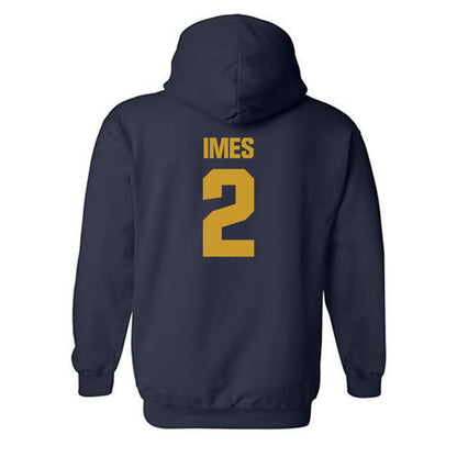 Notre Dame - NCAA Men's Basketball : Logan Imes - Classic Fashion Shersey Hooded Sweatshirt-1
