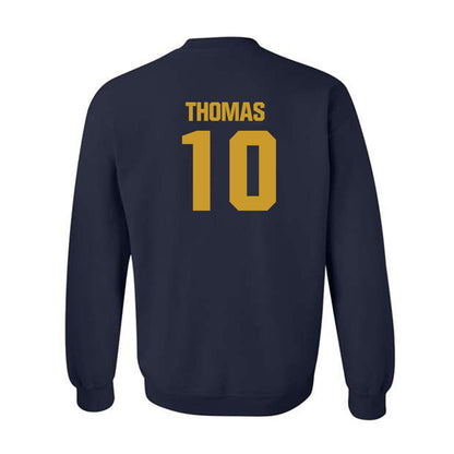 Notre Dame - NCAA Football : Loghan Thomas - Classic Fashion Shersey Crewneck Sweatshirt-1