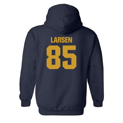 Notre Dame - NCAA Football : Jack Larsen - Classic Fashion Shersey Hooded Sweatshirt-1