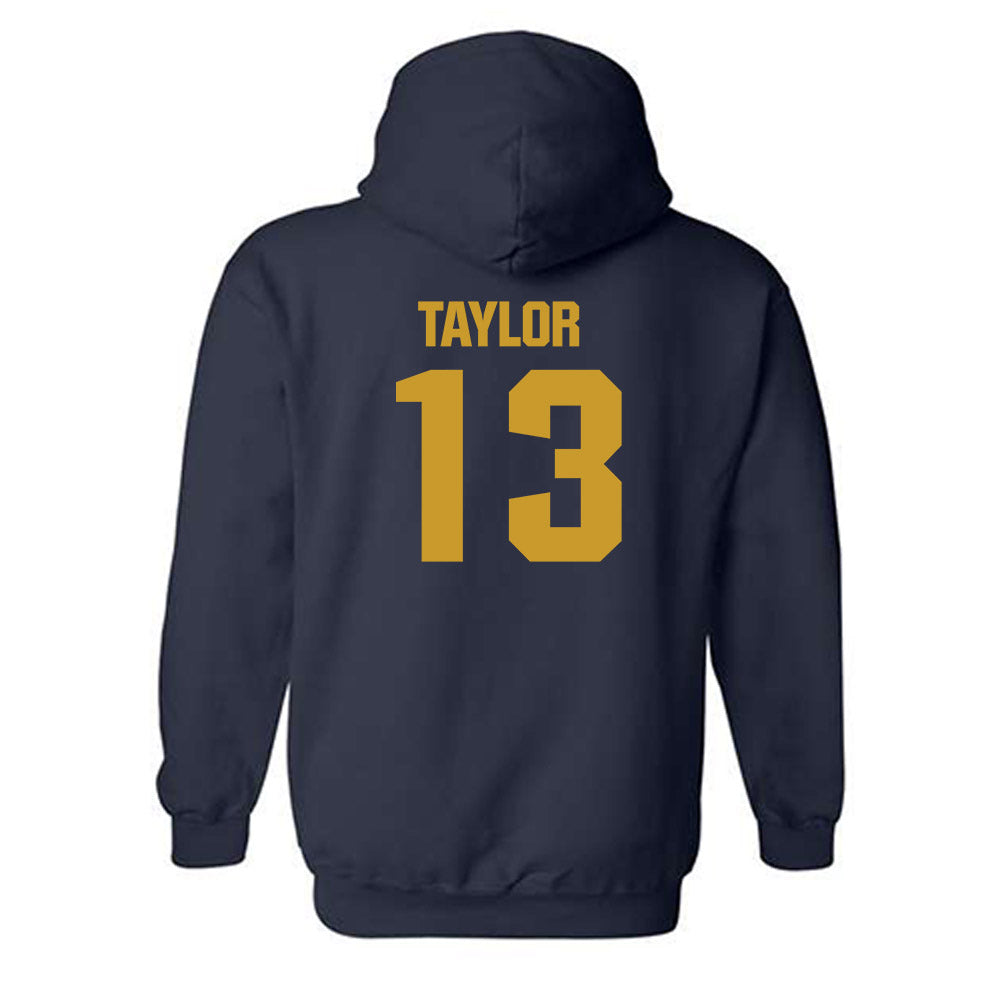 Notre Dame - NCAA Men's Lacrosse : Jake Taylor - Classic Fashion Shersey Hooded Sweatshirt-1