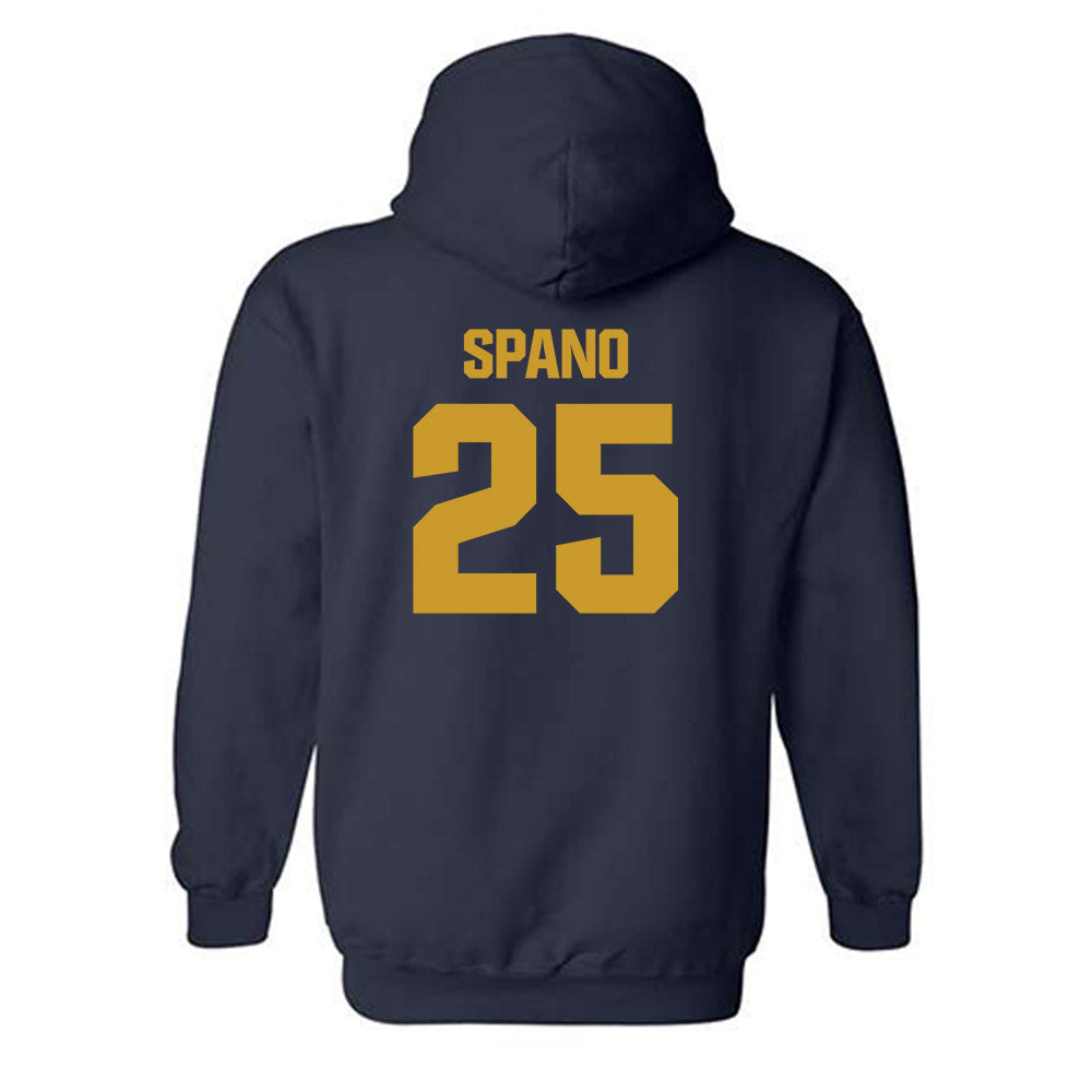 Notre Dame - NCAA Men's Lacrosse : Tyler Spano - Classic Fashion Shersey Hooded Sweatshirt-1