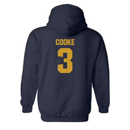Notre Dame - NCAA Men's Lacrosse : Declan Cooke - Classic Fashion Shersey Hooded Sweatshirt-1