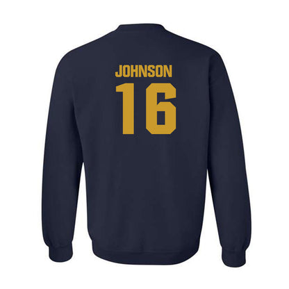 Notre Dame - NCAA Football : Tae Johnson - Classic Fashion Shersey Crewneck Sweatshirt-1