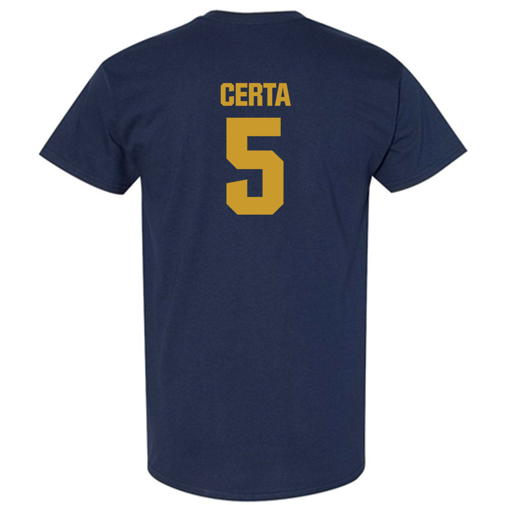 Notre Dame - NCAA Men's Basketball : Cole Certa - Classic Fashion Shersey T-Shirt-1