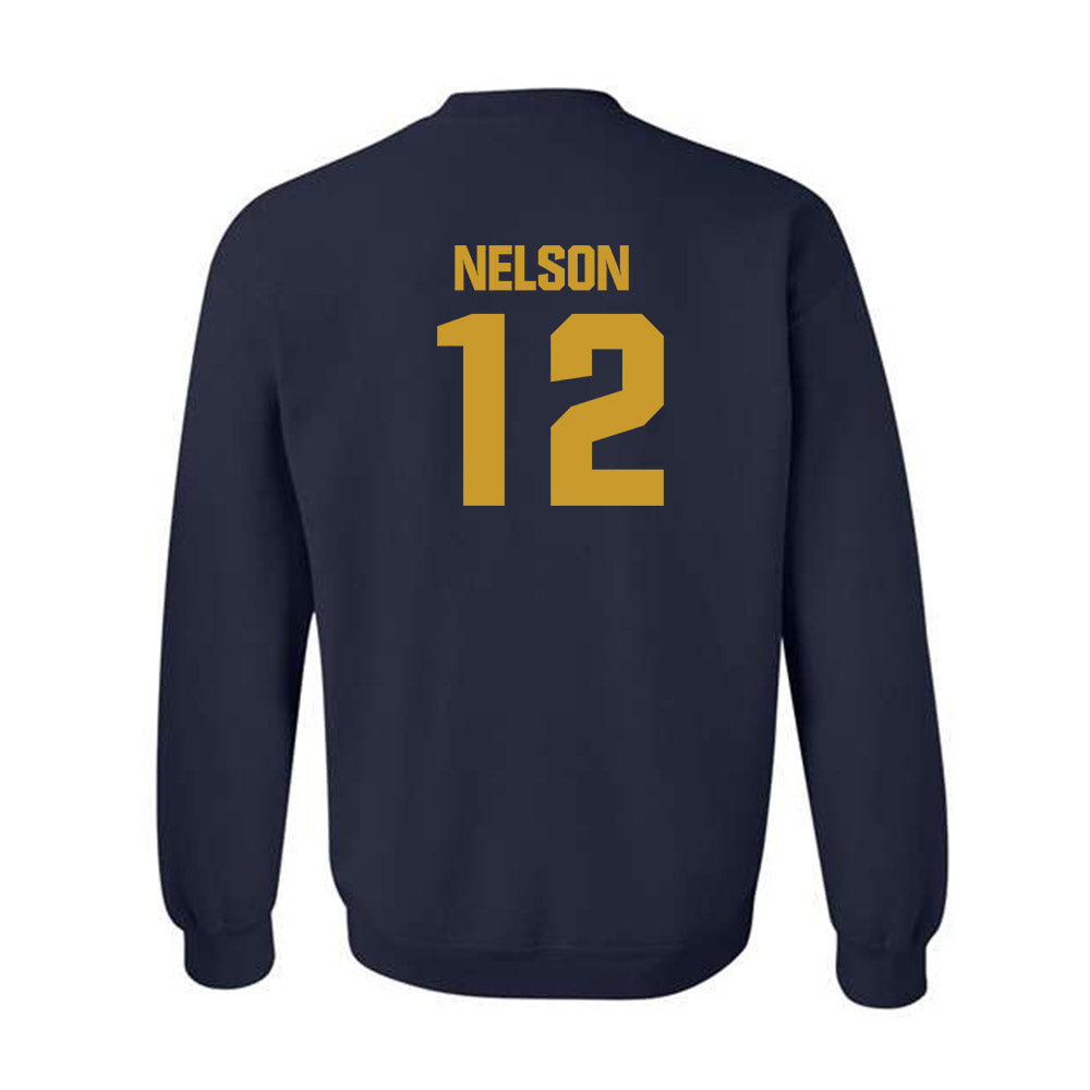 Notre Dame - NCAA Men's Ice Hockey : Henry Nelson - Classic Fashion Shersey Crewneck Sweatshirt