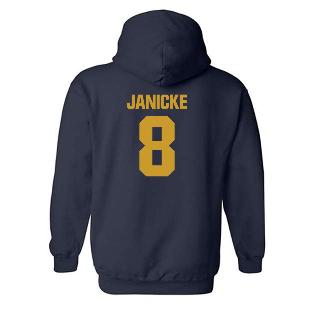 Notre Dame - NCAA Men's Ice Hockey : Justin Janicke - Classic Fashion Shersey Hooded Sweatshirt