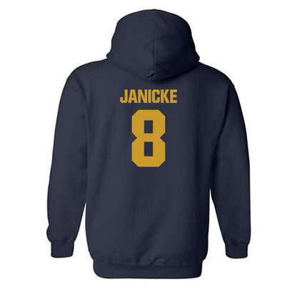 Notre Dame - NCAA Men's Ice Hockey : Justin Janicke - Classic Fashion Shersey Hooded Sweatshirt