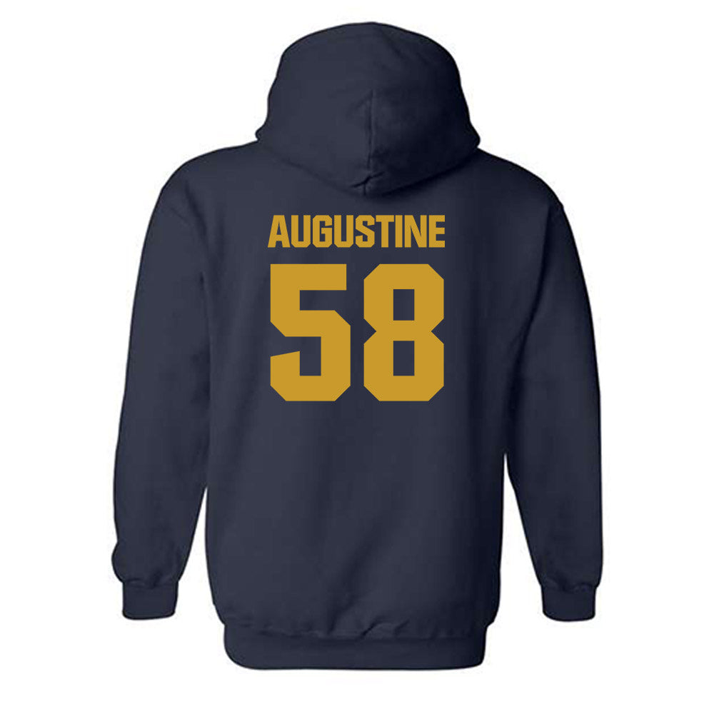 Notre Dame - NCAA Football : Matty Augustine - Classic Fashion Shersey Hooded Sweatshirt-1