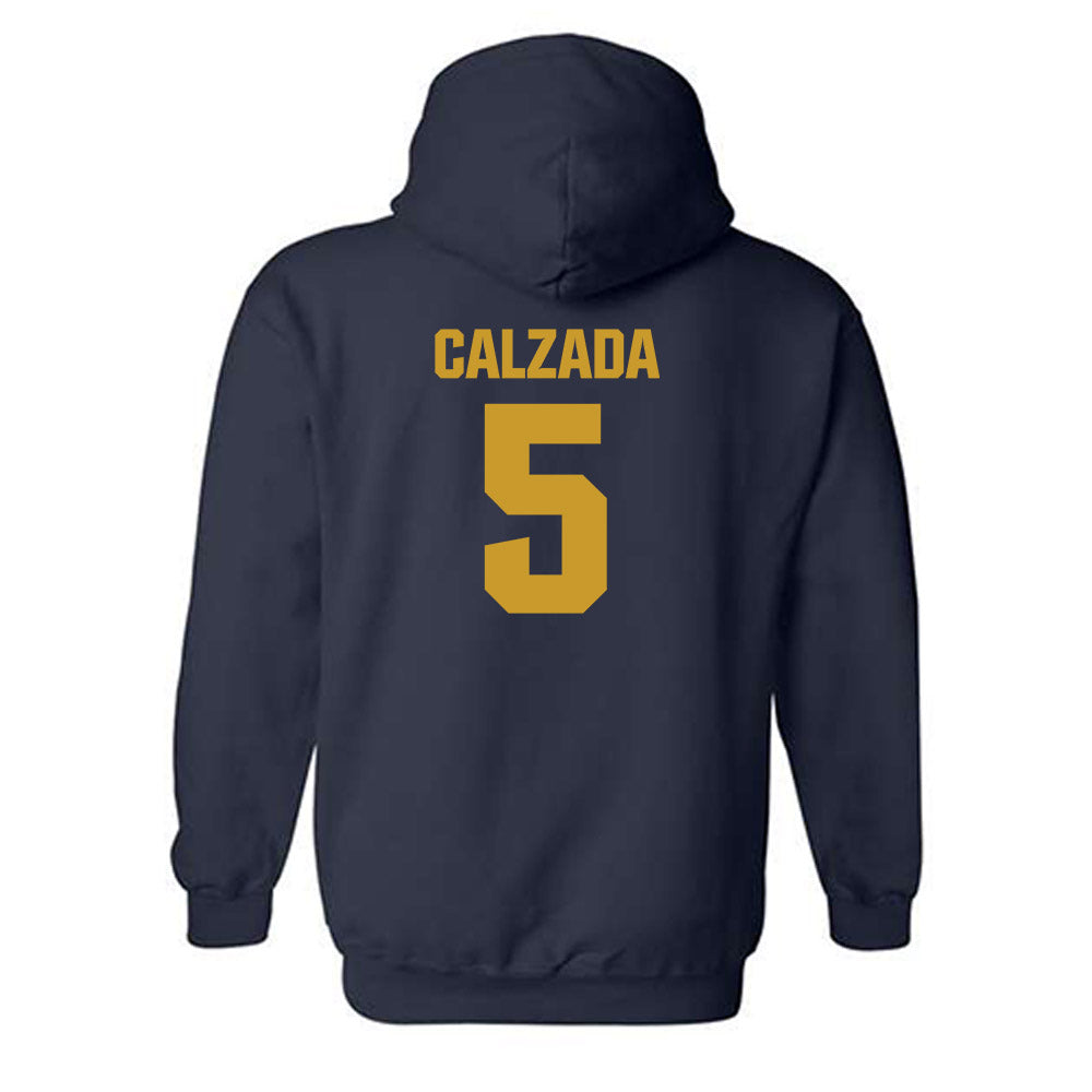 Notre Dame - NCAA Women's Soccer : Carolyn Calzada - Classic Fashion Shersey Hooded Sweatshirt-1