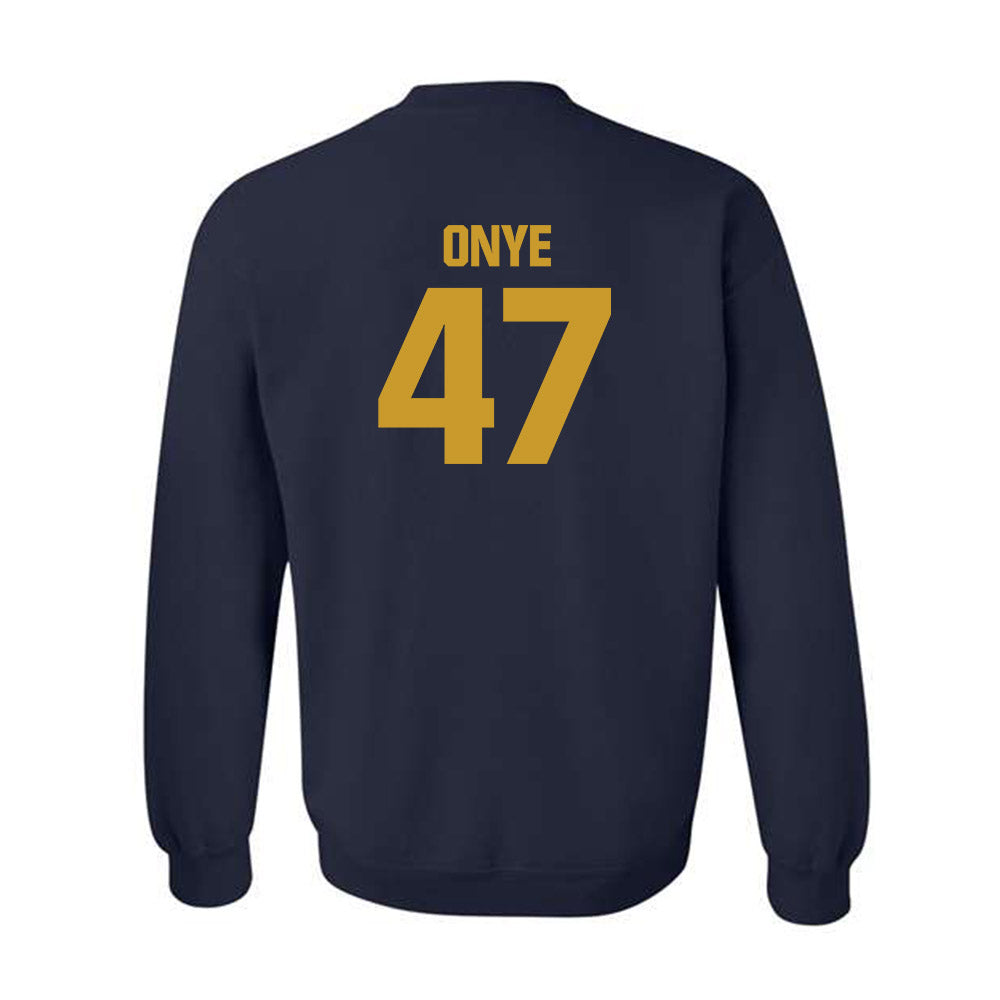 Notre Dame - NCAA Football : Jason Onye - Classic Fashion Shersey Crewneck Sweatshirt-1