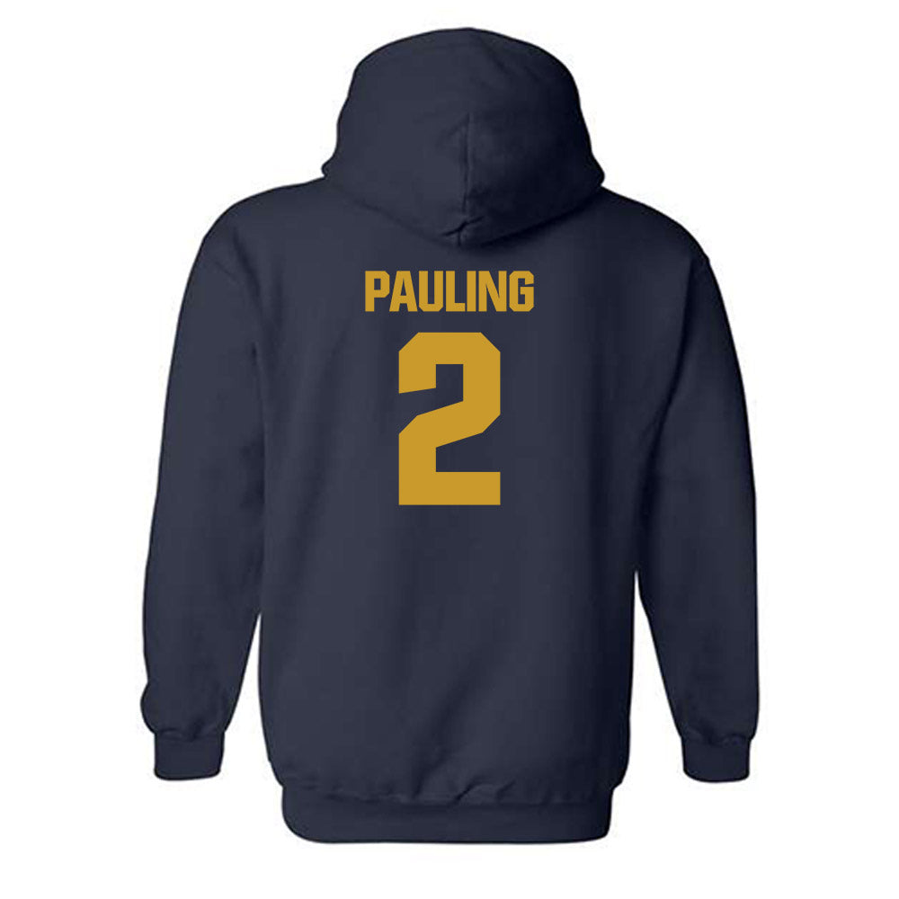 Notre Dame - NCAA Football : William Pauling - Classic Fashion Shersey Hooded Sweatshirt-1