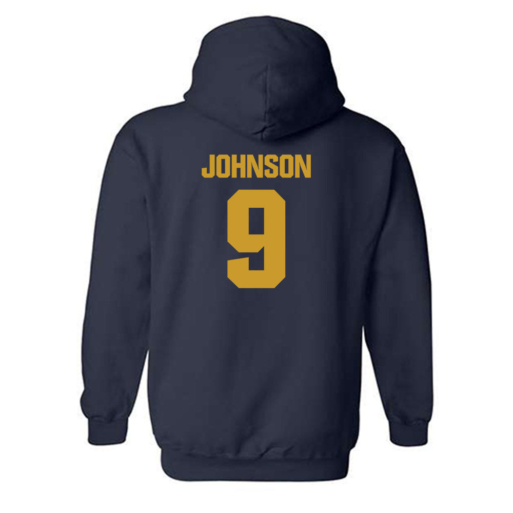 Notre Dame - NCAA Football : Brauntae Johnson - Classic Fashion Shersey Hooded Sweatshirt-1