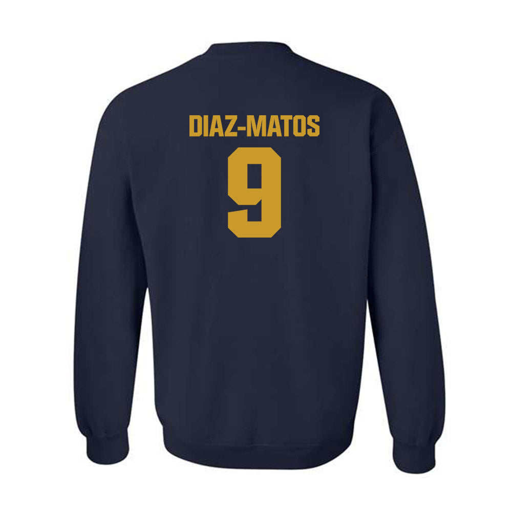 Notre Dame - NCAA Men's Lacrosse : Aidan Diaz-Matos - Classic Fashion Shersey Crewneck Sweatshirt-1