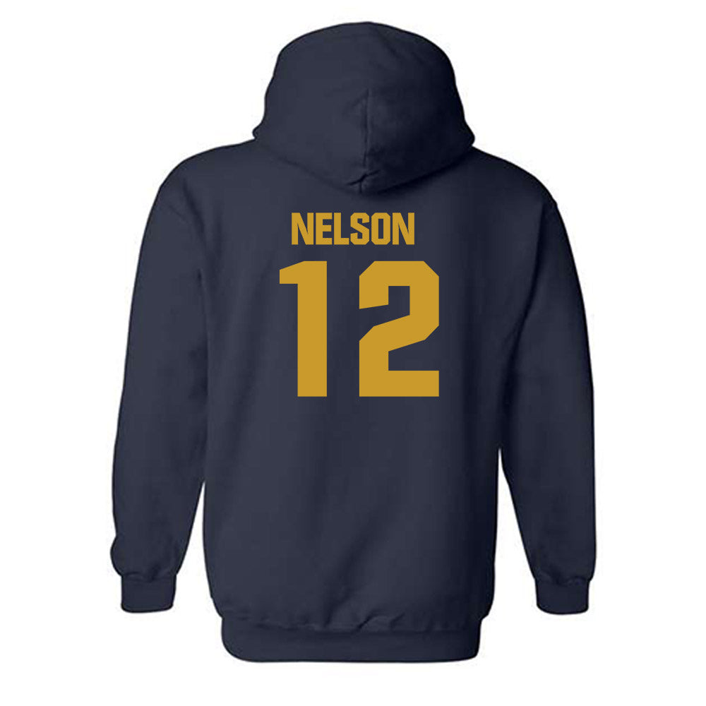 Notre Dame - NCAA Men's Ice Hockey : Henry Nelson - Classic Fashion Shersey Hooded Sweatshirt