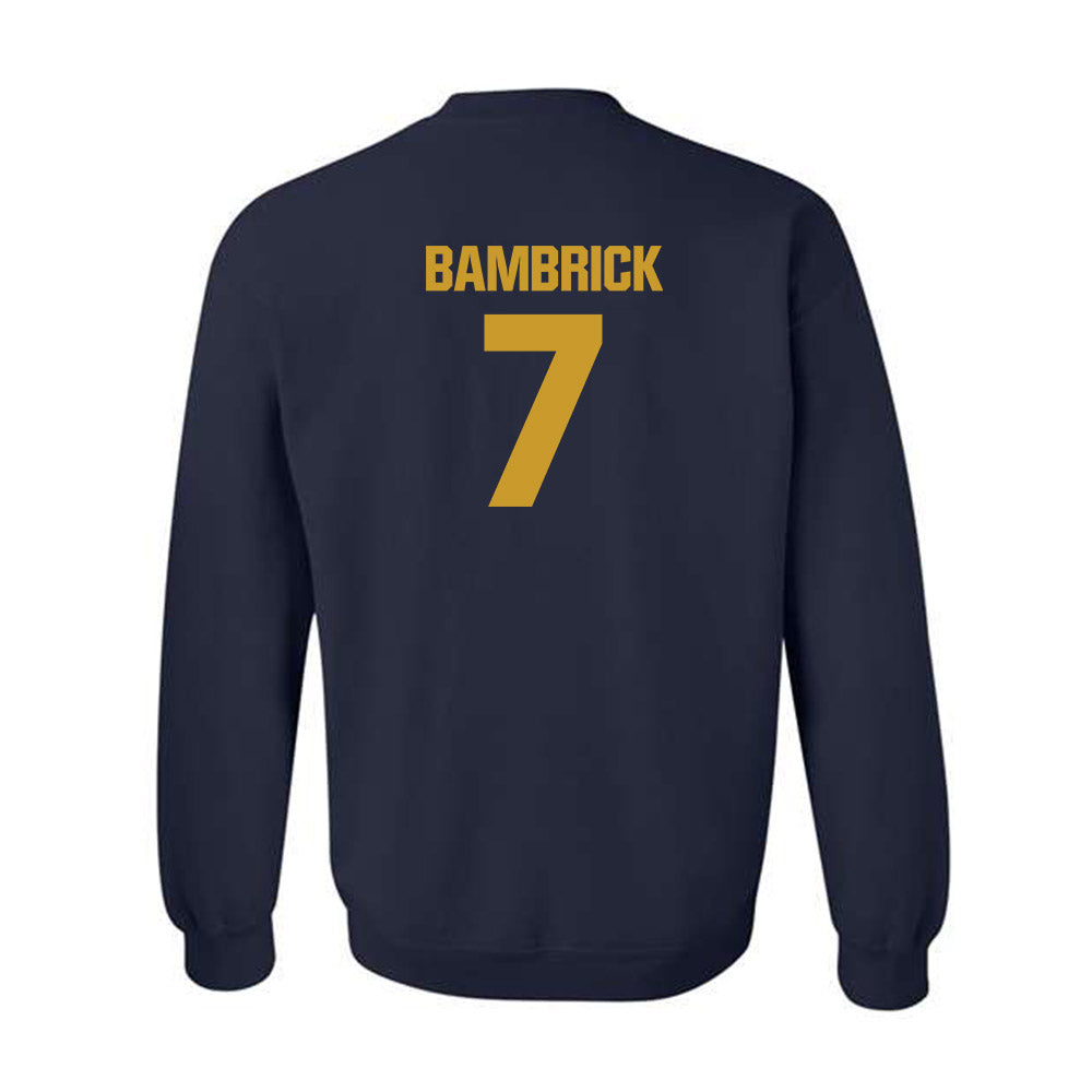 Notre Dame - NCAA Men's Lacrosse : Joey Bambrick - Classic Fashion Shersey Crewneck Sweatshirt-1