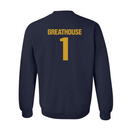 Notre Dame - NCAA Football : Jaden Greathouse - Classic Fashion Shersey Crewneck Sweatshirt-1
