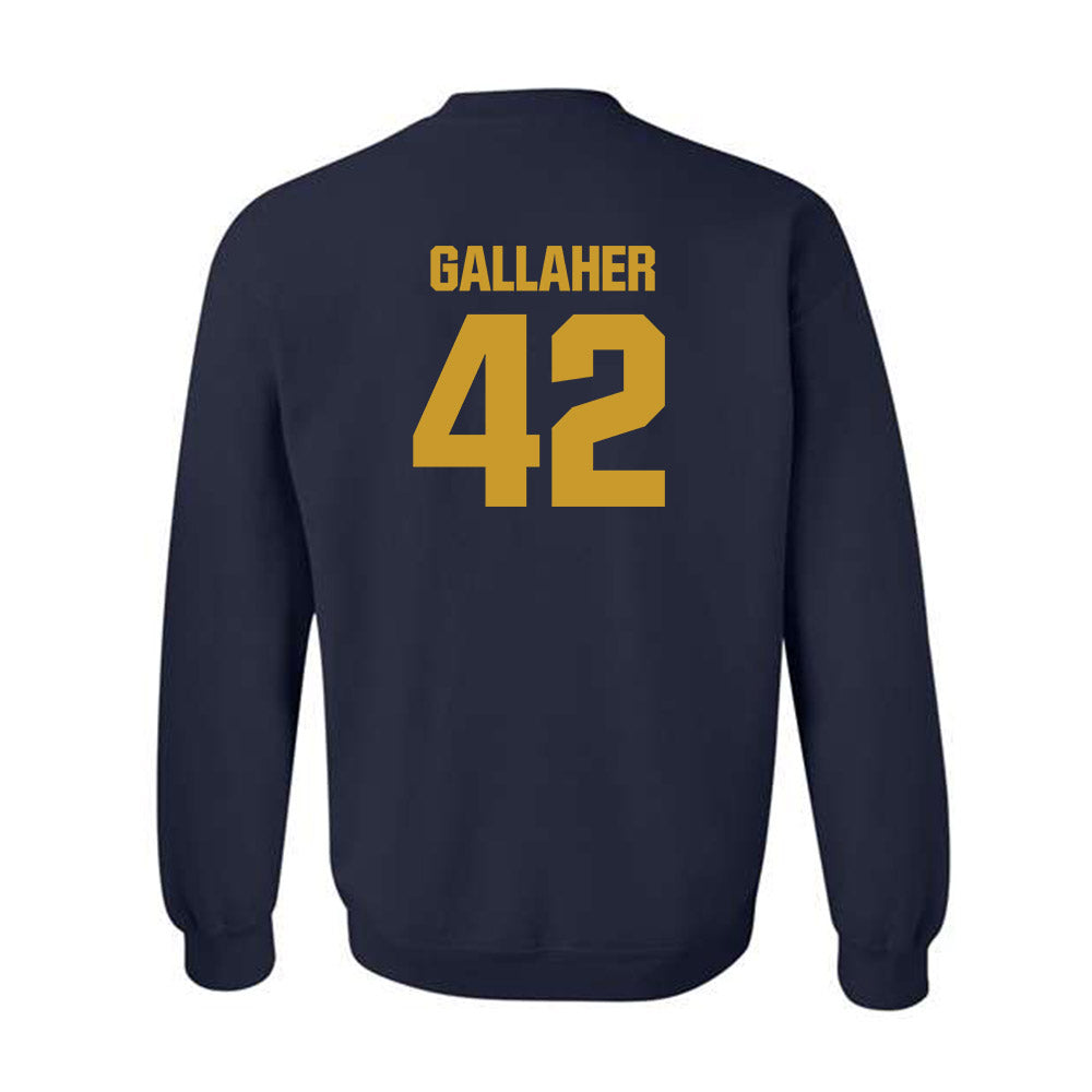 Notre Dame - NCAA Men's Lacrosse : Christian Gallaher - Classic Fashion Shersey Crewneck Sweatshirt-1