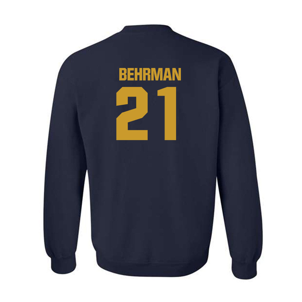 Notre Dame - NCAA Men's Lacrosse : Brock Behrman - Classic Fashion Shersey Crewneck Sweatshirt