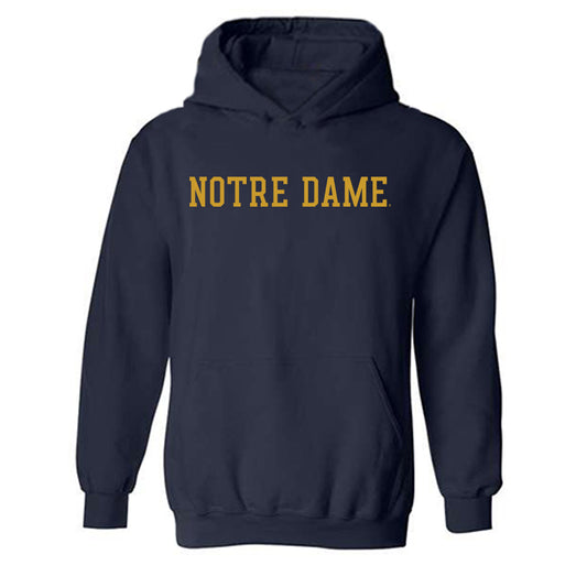 Notre Dame - NCAA Men's Swimming & Diving : James Edge - Classic Fashion Shersey Hooded Sweatshirt