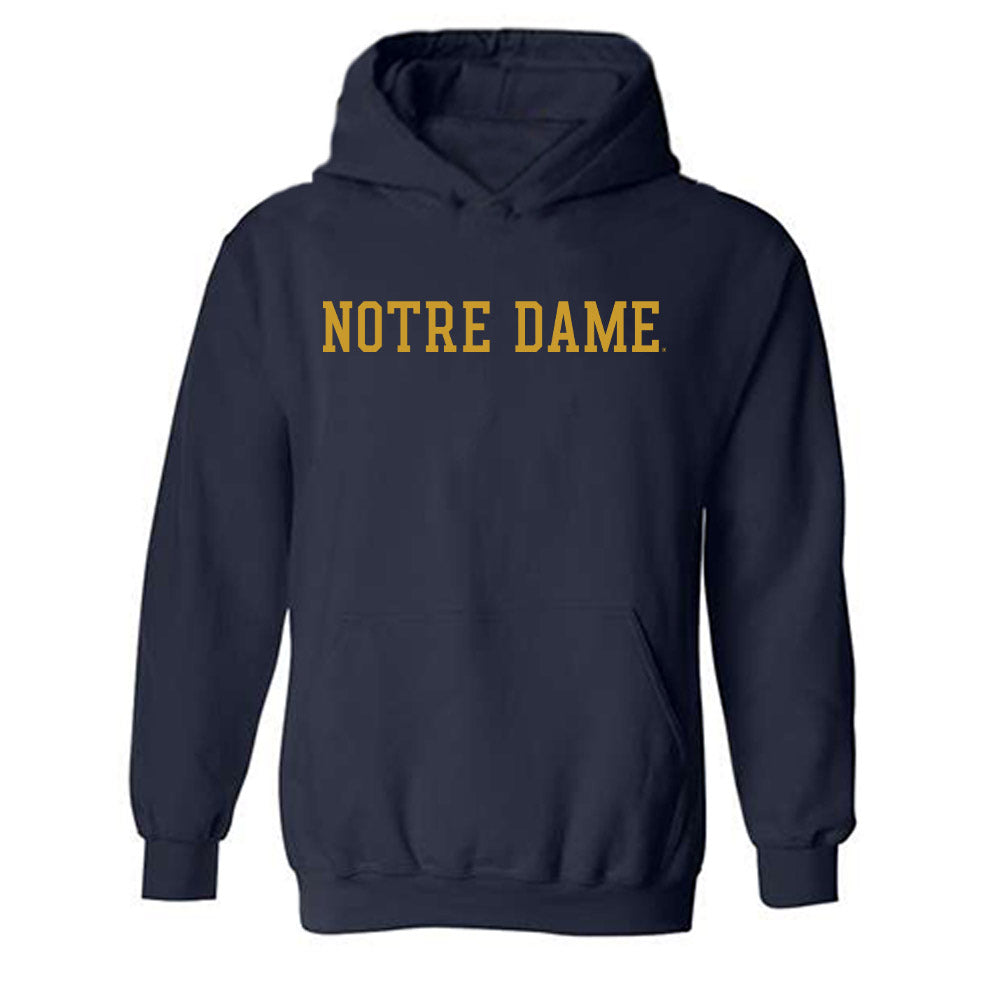 Notre Dame - NCAA Baseball : Charlie Vercruysse - Classic Fashion Shersey Hooded Sweatshirt