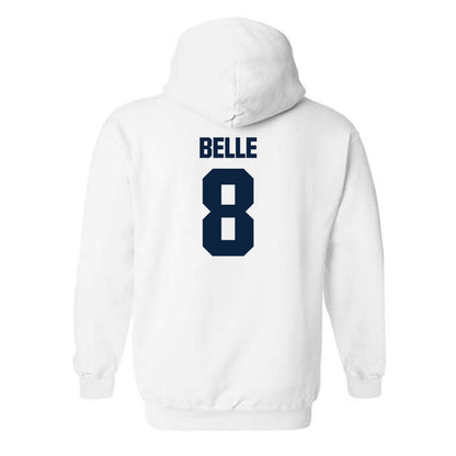 Notre Dame - NCAA Men's Ice Hockey : William Belle - Classic Fashion Shersey Hooded Sweatshirt-1