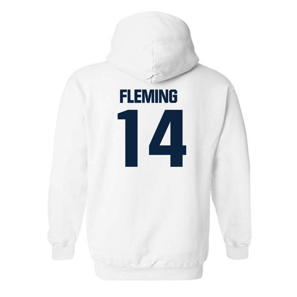 Notre Dame - NCAA Men's Ice Hockey : Maddox Fleming - Classic Fashion Shersey Hooded Sweatshirt-1