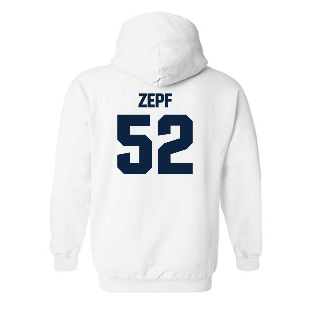 Notre Dame - NCAA Men's Lacrosse : Alex Zepf - Classic Fashion Shersey Hooded Sweatshirt-1