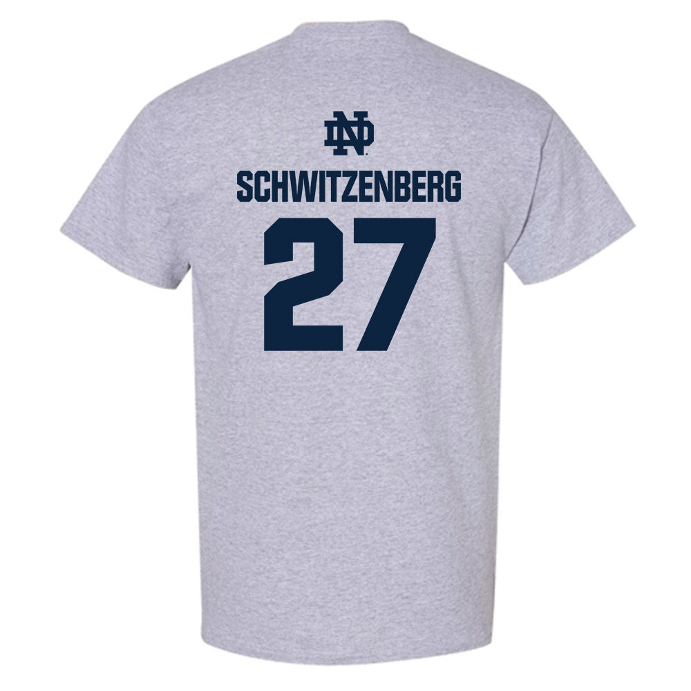 Notre Dame - NCAA Men's Lacrosse : Nate Schwitzenberg - Classic Fashion Shersey T-Shirt-1