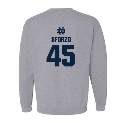 Notre Dame - NCAA Men's Lacrosse : Ryan Sforzo - Classic Fashion Shersey Crewneck Sweatshirt-1