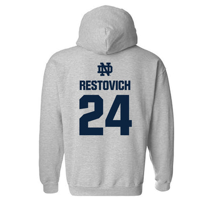Notre Dame - NCAA Women's Soccer : Grace Restovich - Classic Fashion Shersey Hooded Sweatshirt