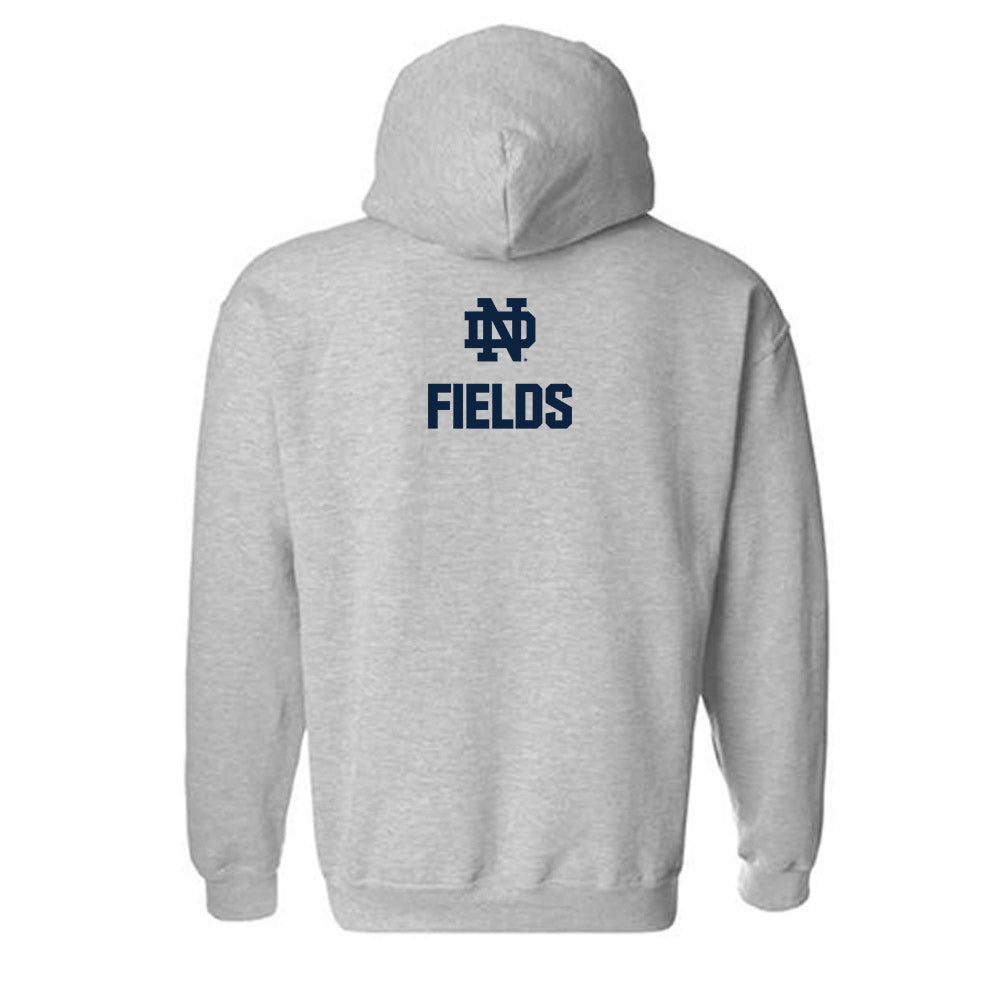 Notre Dame - NCAA Football : Malachi Fields - Classic Fashion Shersey Hooded Sweatshirt-1