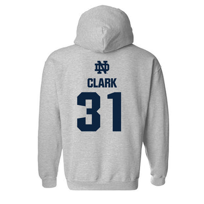 Notre Dame - NCAA Baseball : Evan Clark - Classic Fashion Shersey Hooded Sweatshirt-1