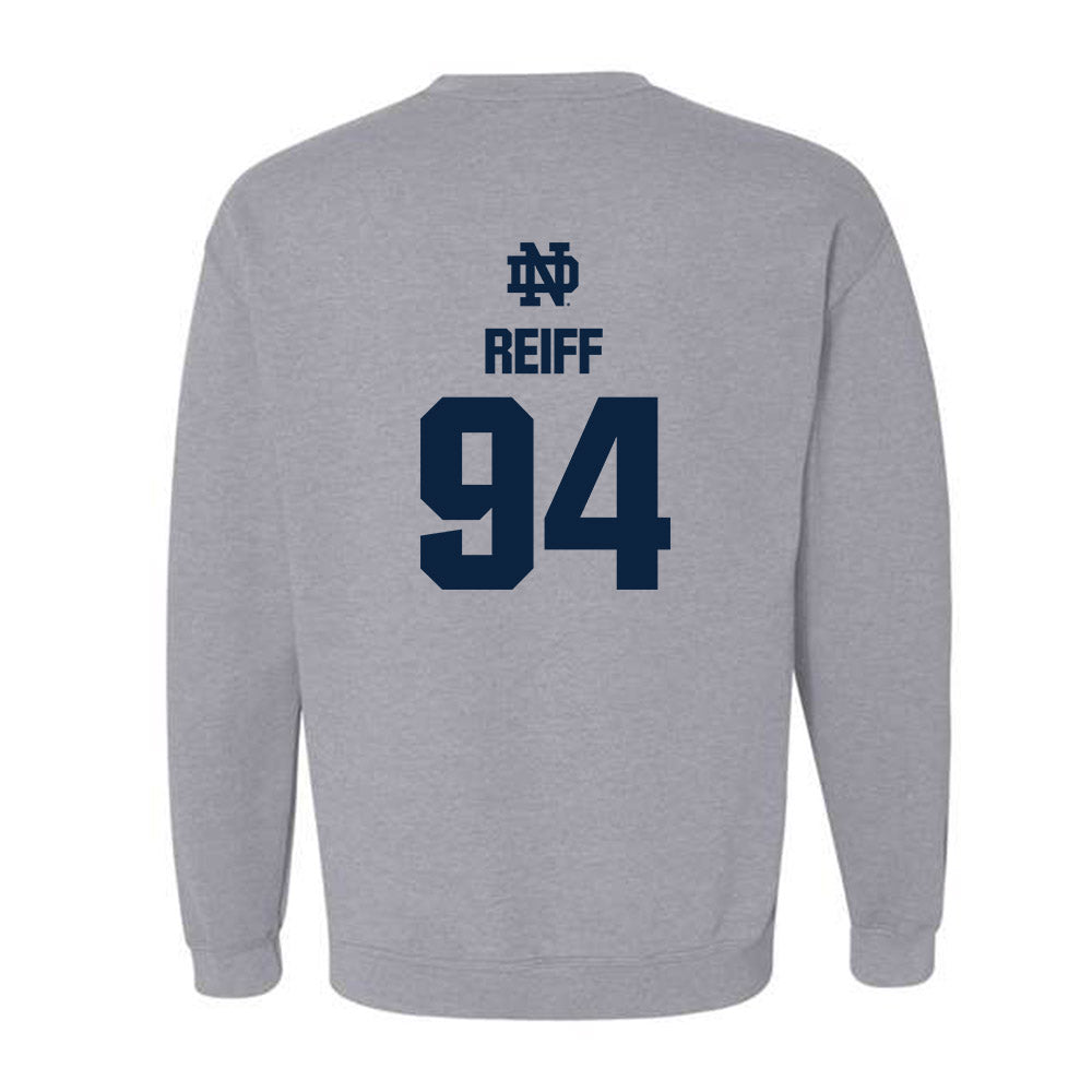 Notre Dame - NCAA Football : Joseph Reiff - Classic Fashion Shersey Crewneck Sweatshirt-1