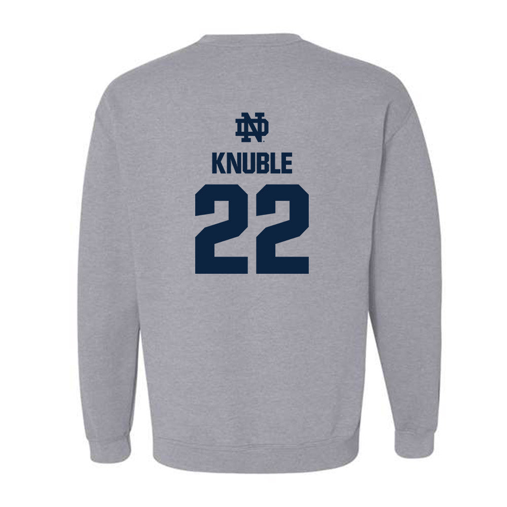 Notre Dame - NCAA Men's Ice Hockey : Cole Knuble - Classic Fashion Shersey Crewneck Sweatshirt