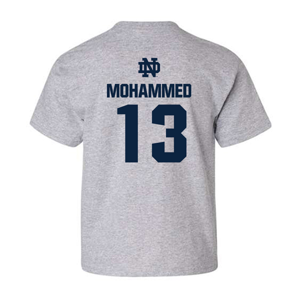 Notre Dame - NCAA Men's Basketball : Sir Mohammed - Classic Fashion Shersey Youth T-Shirt-1