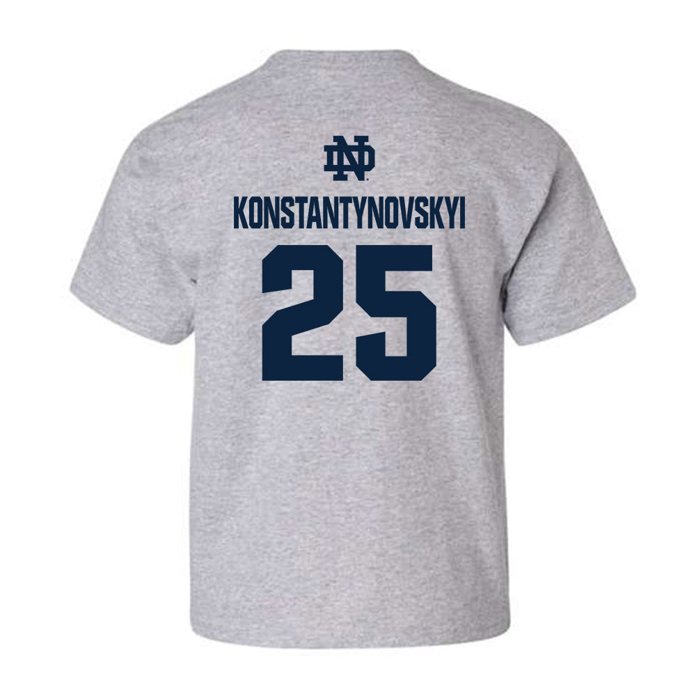 Notre Dame - NCAA Men's Basketball : Nikita Konstantynovskyi - Classic Fashion Shersey Youth T-Shirt