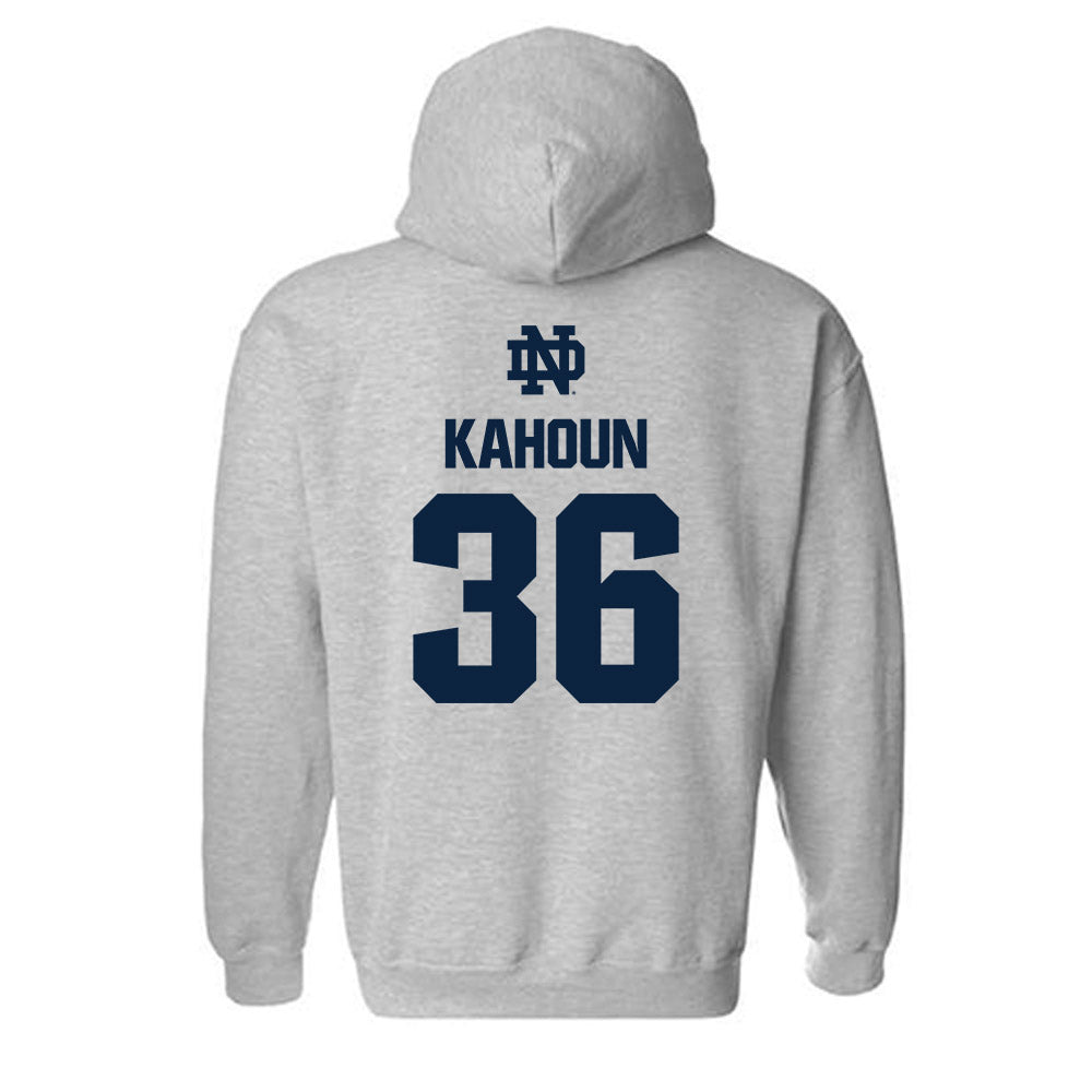 Notre Dame - NCAA Football : Bodie Kahoun - Classic Fashion Shersey Hooded Sweatshirt-1