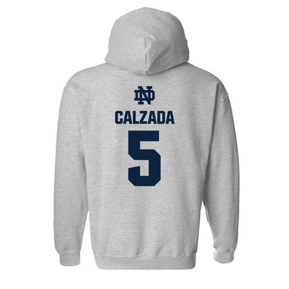 Notre Dame - NCAA Women's Soccer : Carolyn Calzada - Classic Fashion Shersey Hooded Sweatshirt-1