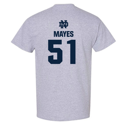 Notre Dame - NCAA Baseball : Justin Mayes - Classic Fashion Shersey T-Shirt-1