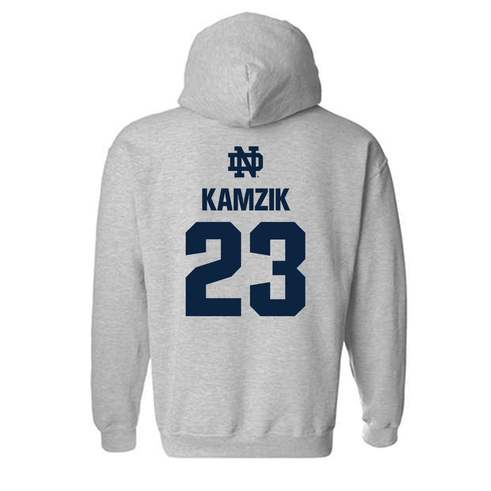 Notre Dame - NCAA Softball : Kamryn Kamzik - Classic Fashion Shersey Hooded Sweatshirt-1