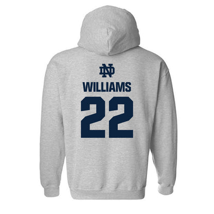 Notre Dame - NCAA Football : Aneyas Williams - Classic Fashion Shersey Hooded Sweatshirt-1