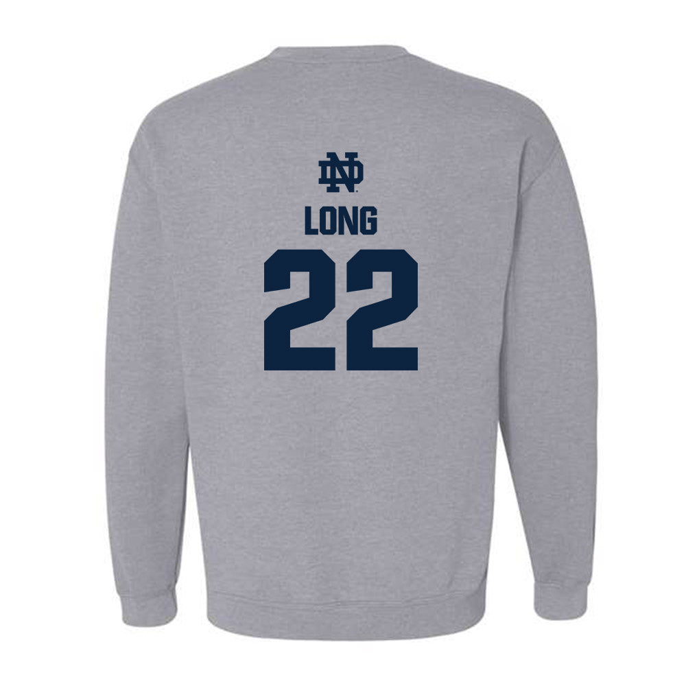 Notre Dame - NCAA Football : Ethan Long - Classic Fashion Shersey Crewneck Sweatshirt-1