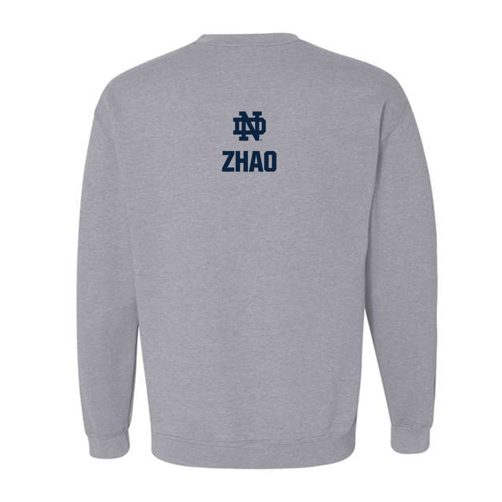 Notre Dame - NCAA Men's Fencing : Jason Zhao - Classic Fashion Shersey Crewneck Sweatshirt