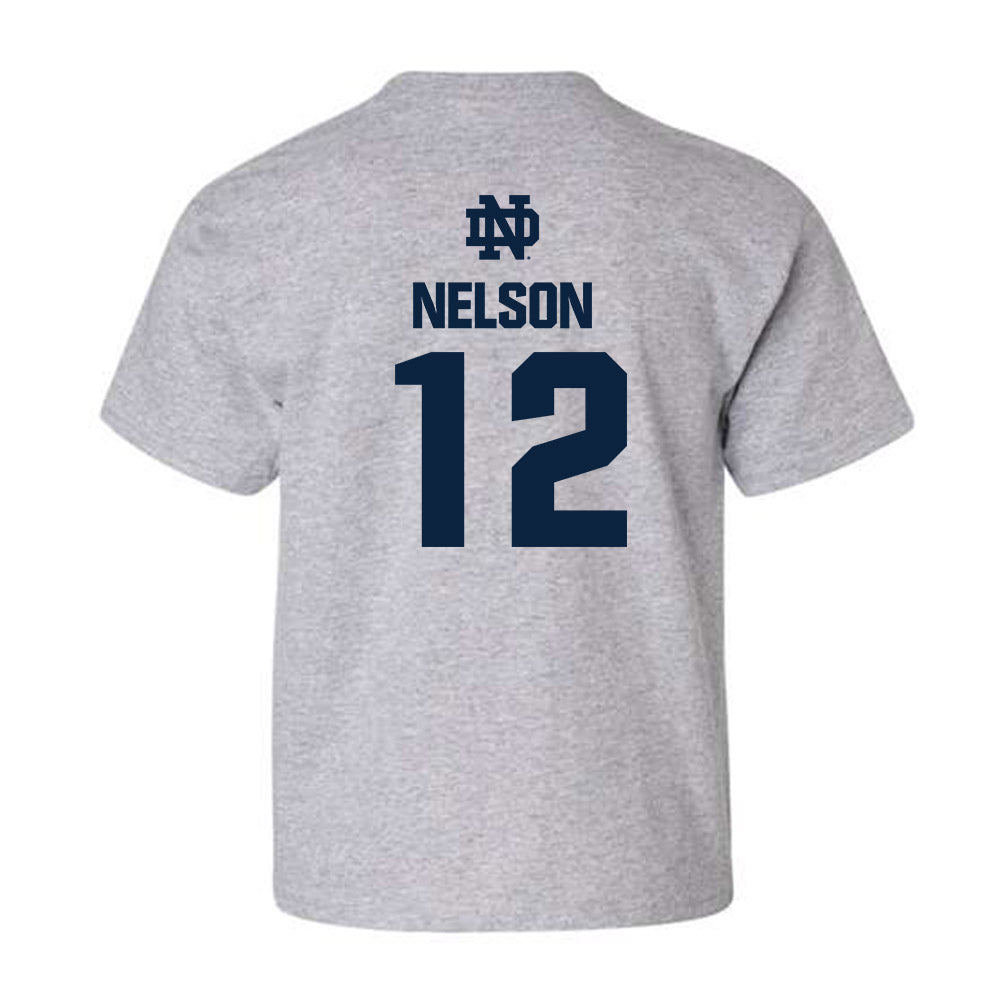 Notre Dame - NCAA Men's Ice Hockey : Henry Nelson - Classic Fashion Shersey Youth T-Shirt