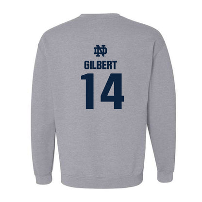 Notre Dame - NCAA Football : Micah Gilbert - Classic Fashion Shersey Crewneck Sweatshirt-1
