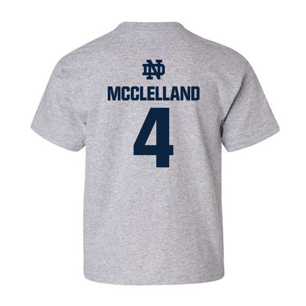 Notre Dame - NCAA Women's Lacrosse : Ellie McClelland - Classic Fashion Shersey Youth T-Shirt-1