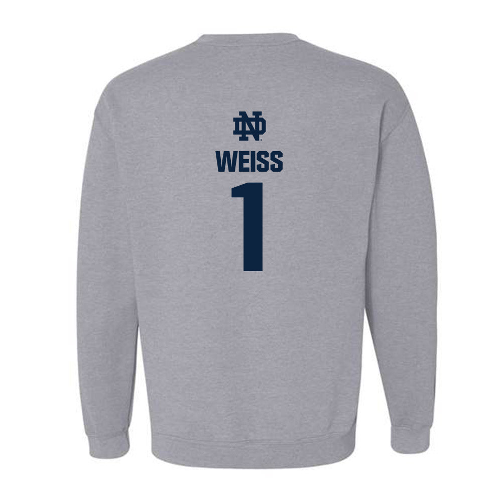 Notre Dame - NCAA Softball : Brianne Weiss - Classic Fashion Shersey Crewneck Sweatshirt-1