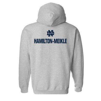 Notre Dame - NCAA Men's Fencing : Jonathan Hamilton-Meikle - Classic Fashion Shersey Hooded Sweatshirt-1